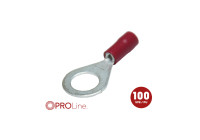 Cable eye 0.5x1.5 red M8 (100 pieces) ACV PROLine