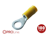 Cable eye 4.0x6.0 yellow M5 (100 pieces) ACV PROLine