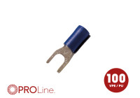 Cable fork 1.5x2.5 blue M4 (100 pieces) ACV PROLine