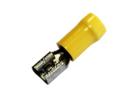 Cable lug 5 pcs 6.3x0.8 yellow 5 pieces in blister
