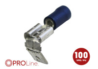 Cable lug 6.3x0.8 piggy back blue (100 pieces) ACV PROLine