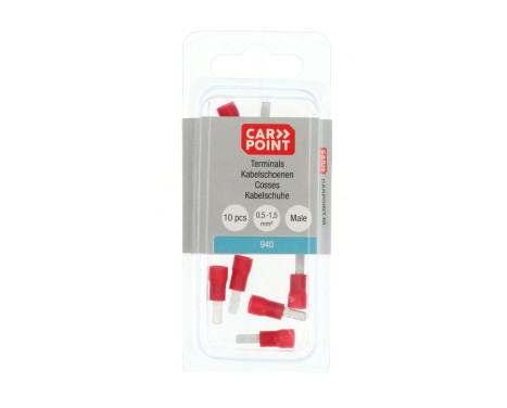 Carpoint Flat Plug 940 Red 2.8x0.8mm 10 Pieces, Image 4