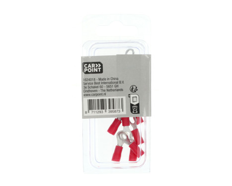 Carpoint Ring Cable Lug 635 Red M5 10 Pieces, Image 4