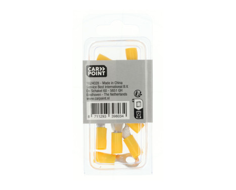 Carpoint Ring Cable Lug 676 Yellow M6 10 Pieces, Image 5