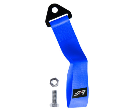 Simoni Racing Towing Eye Belt - Blue - max. 3000 kg - Length 28 cm