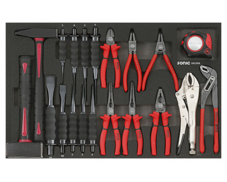 Sonic Hammer, Pliers & Chisel Set (German) 22 Piece