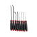 Set of 8 hooks with straight and rounded points