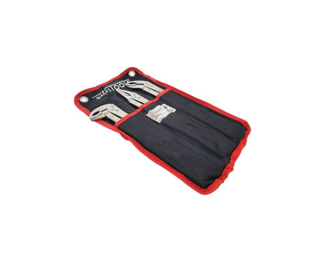 3-piece flat and curved jaw long reach mole grip pliers, Image 2