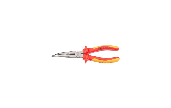 Force Insulated Curved Long Nose Pliers