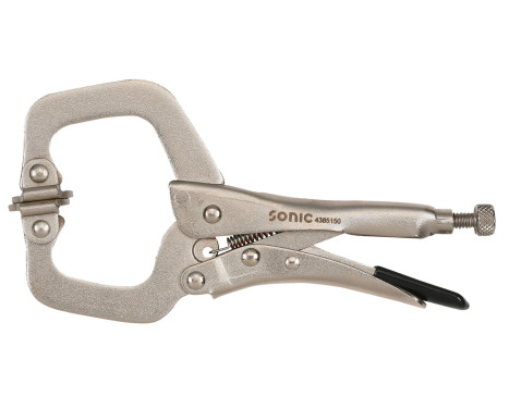 Locking pliers adjustable C-shaped articulated jaws 150mmL