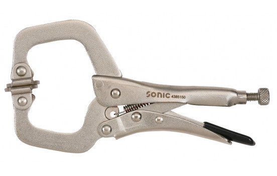 Locking pliers adjustable C-shaped articulated jaws 150mmL