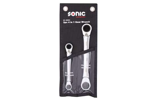 4 in 1 ring / ratchet in case 2 pcs.