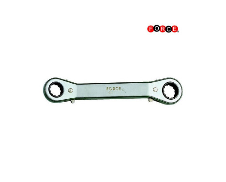 Force double Ring ratchet wrench 15° bent 12-sided 21mm x 22mm, Image 2