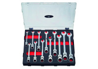 Open-end Ratchet Wrench Set Flexible 12-piece