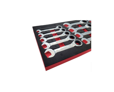 Ratchet ring wrench set extra short 8 - 19 mm 12 pcs, Image 3