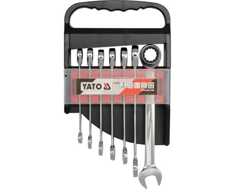 Yato Ring ratchet wrench set 7-piece