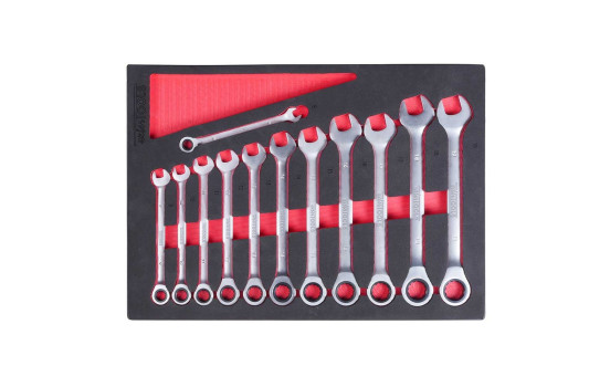 Ring ratchet wrenches 12 pieces