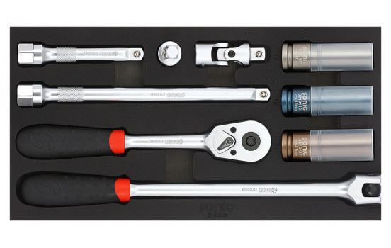 Sonic Ratchet Set 1/2", SFS 1/3 9-Piece