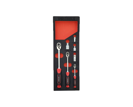 WT-8400 Reversible Ratchet Set for Tight Spaces, 1/4, 3/8 & 1/2"