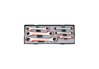 Torx Ring ratchet wrench set 6 pieces (15° angled)