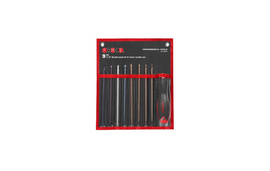 Force Bit set 1/4" long 165mmL 9 pieces