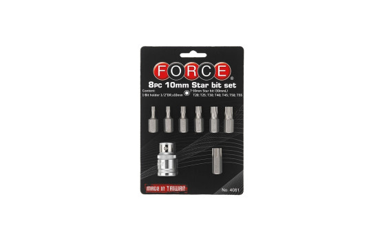 Force Bit set Torx 8 pieces