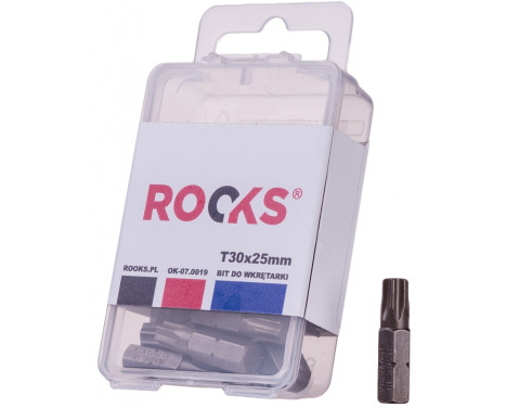 Rooks Bit set for 1/4" T30, 10 pieces