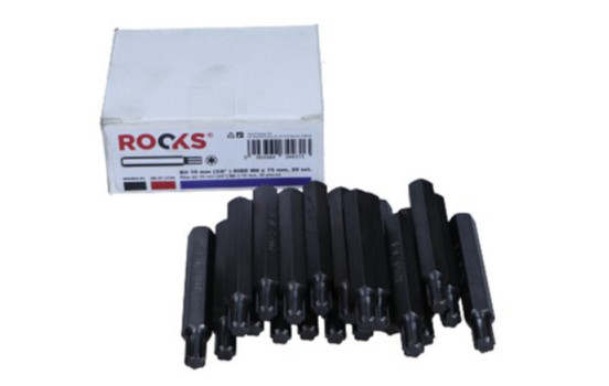 Rooks Bit 10 mm (3/8") Ribe M8 x 75 mm, 20 pieces