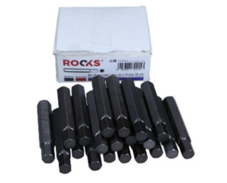 Rooks Bit 10 mm (3/8") Hex 12 mm x 75 mm, 20 pieces