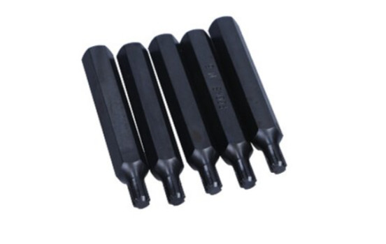 Rooks Bit 10 mm (3/8") Ribe M6 x 75 mm, 5 pieces