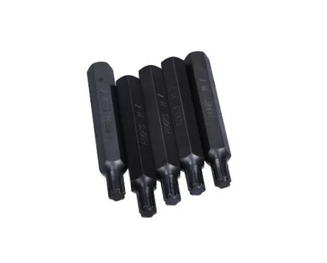Rooks Bit 10 mm (3/8") Ribe M7 x 75 mm, 5 pieces