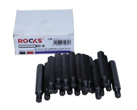 Rooks Bit 10 mm (3/8") Ribe M8 x 75 mm, 20 pieces