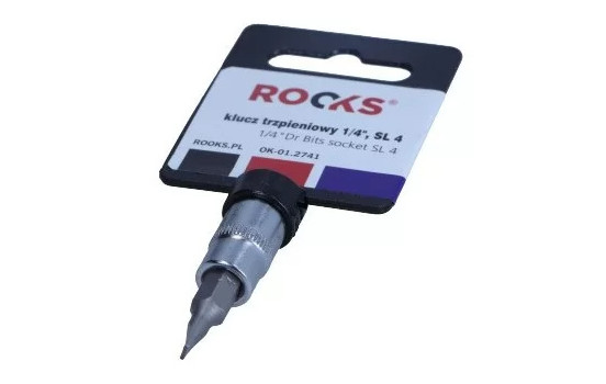 Rooks Bit Socket 1/4", flat 4