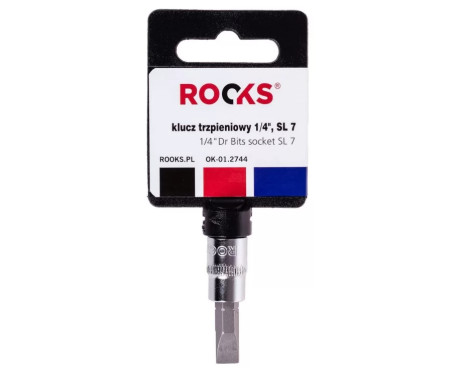 Rooks Bit Socket 1/4", flat 7