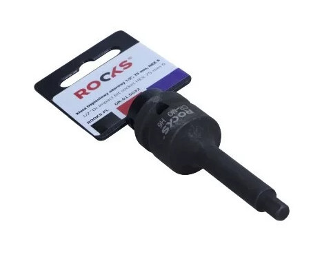 Rooks Impact bit Socket 1/2", 75 mm, Allen 6