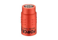 Force Socket 3/8", 12-sided insulated 14mm