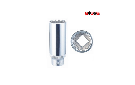 Force Socket 3/8" Polyprong long 22mm