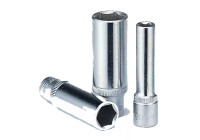 Force Socket long 1/4", 6-sided 12mm