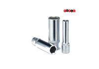 Force Socket long 1/4", 6-sided 9/32"