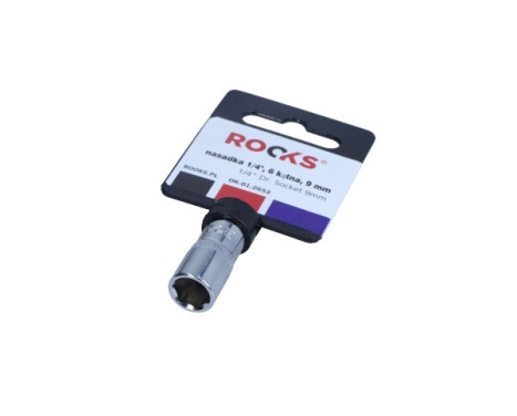Rooks Socket 1/4", 6-sided, 9 mm