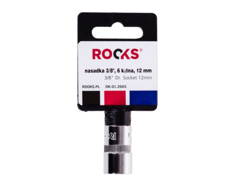 Rooks Socket 3/8", 6-sided, 12 mm