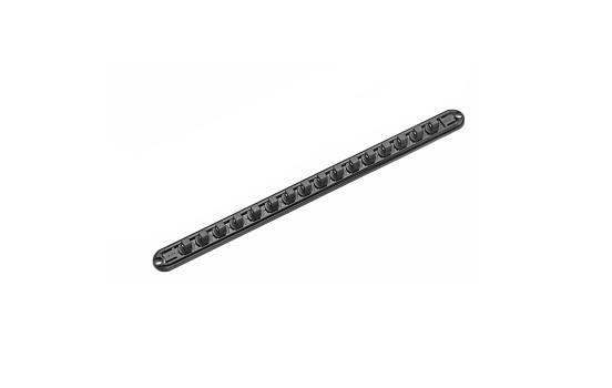 Force 3/8" Magnetic Aluminum Socket Rail Empty (16 Pieces)