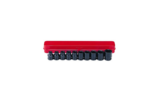 1/2" Impact socket set SAE (6 sided) 10 pieces