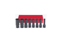 3/8" Impact socket set long SAE 8 pieces
