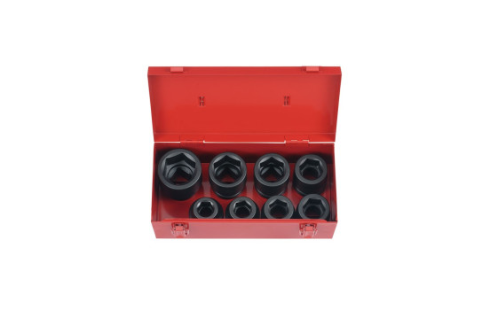 Force 1" Impact Socket Set 6-sided 8 pieces