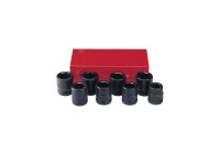 Force 1" Impact socket set 6-sided SAE 8 pieces