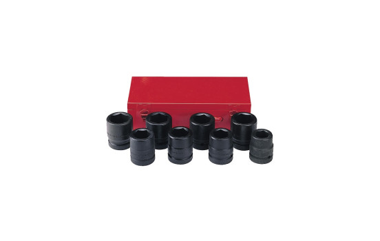 Force 1" Impact socket set 6-sided SAE 8 pieces