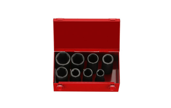 Force 3/4" Impact Socket Set 6-sided long 8 pieces, Image 2