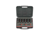 Power socket and bit set 1/2" 9 pieces