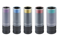 Sonic Power power socket set 1/2" 6-point 5-piece.
